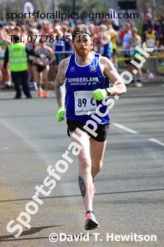 Senior mens 2024 Elswick Harriers Good Friday Relays, Newburn, Newcastle Upon Tyne  Photo: David T. Hewitson/Sports for All Pics
